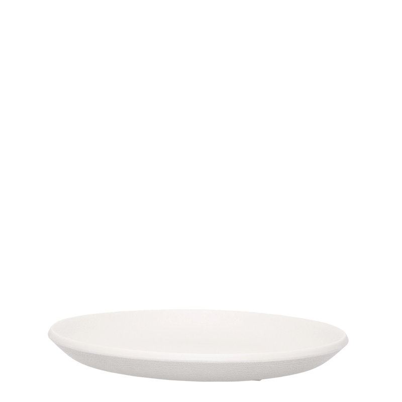 Assiette plate Trama, Gris clair