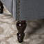 Fauteuil inclinable gris anthracite en tissu capitonné-984299535