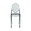 Ensemble de 4 chaises empilables en acrylique gris foncé Ghost-517613611-517613609
