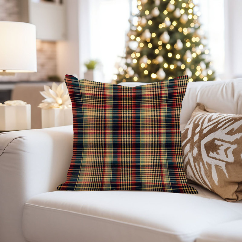 Retro Plaid Pattern  VIII, 16" H x 16" W