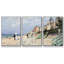 Plage à Trouville par Monet 3 pièces-237712933-237712932