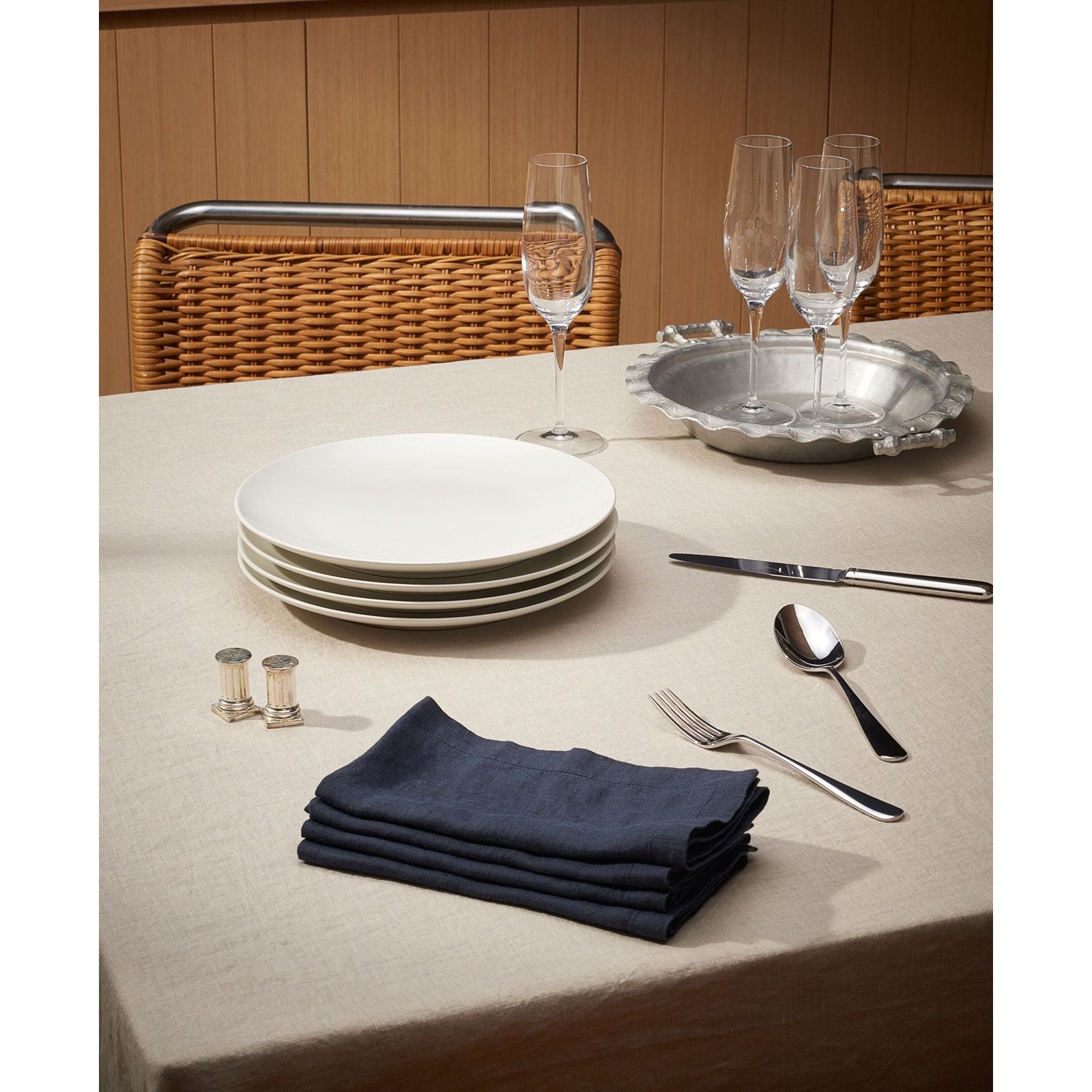 Linen Napkin, Navy