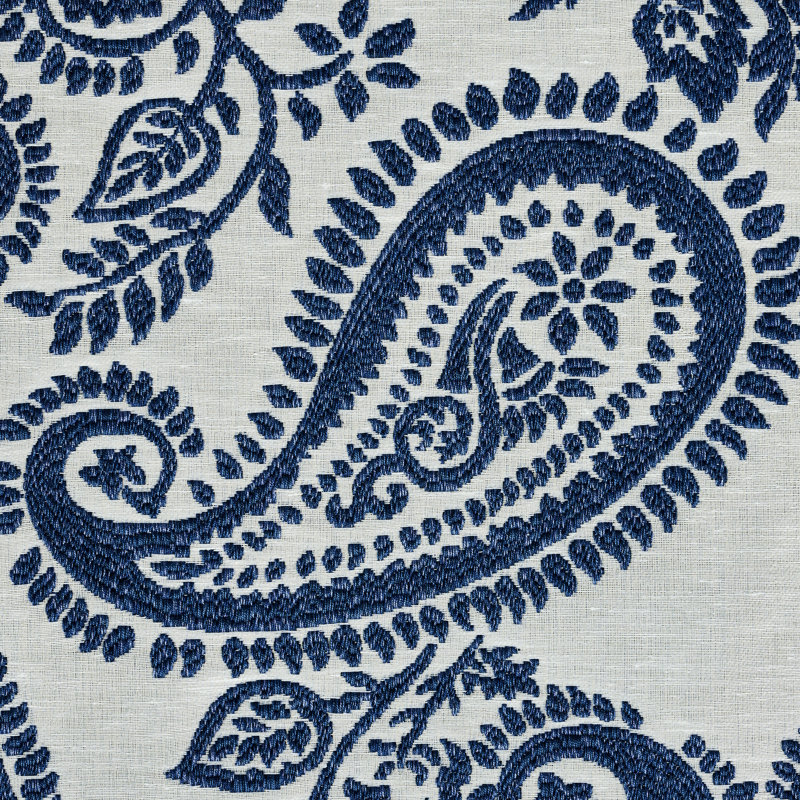 Tissu à motif cachemire Milena, Bleu