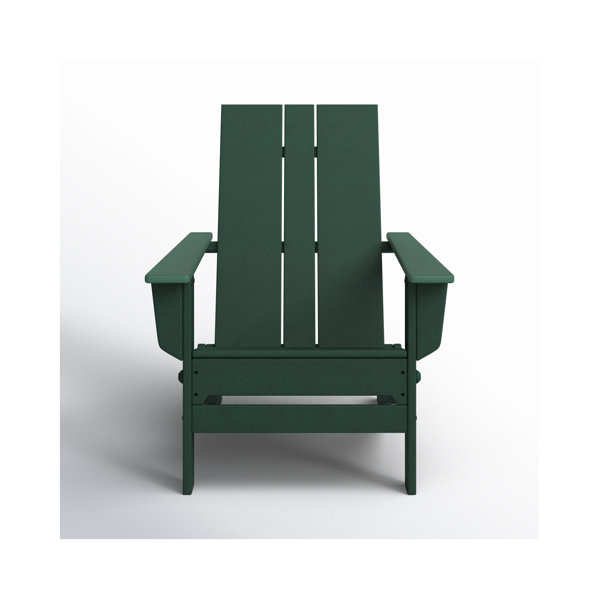 POLYWOOD x AllModern Folding Plastic Adirondack Chair, Dark Green