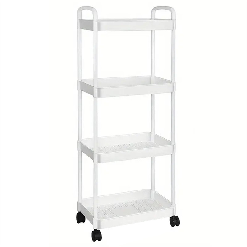 4-Tier Rolling Utility Cart with Handle
