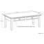Table basse transitionnelle en bois massif l 46 po Artisan avec 2 tiroirs, tablette ouverte et boutons carrés en nickel brossé-1146998097