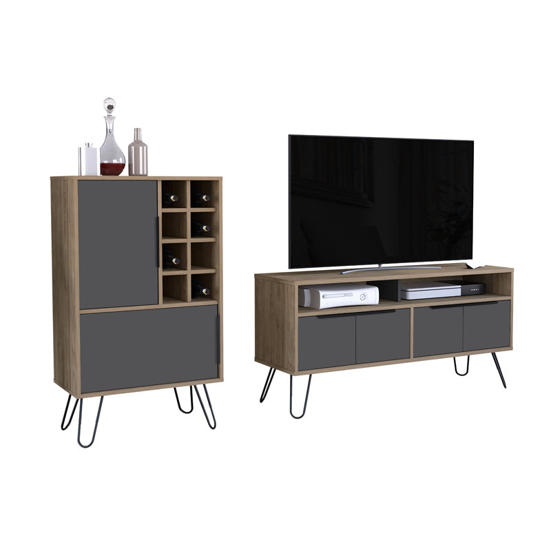 Palasota TV Stand Fireplace for TVs up to 55" Fireplace