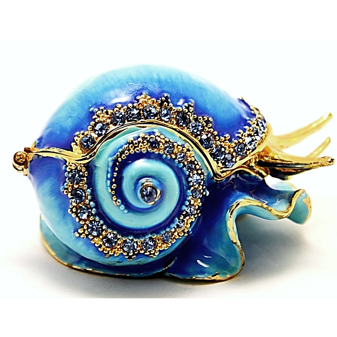 Bejeweled Snail Trinket Box Ciel Collectables 