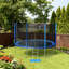 Trampoline d'extérieur 12 pi Aoodor, trampoline récréatif avec filet de sécurité extérieur et échelle pour enfants