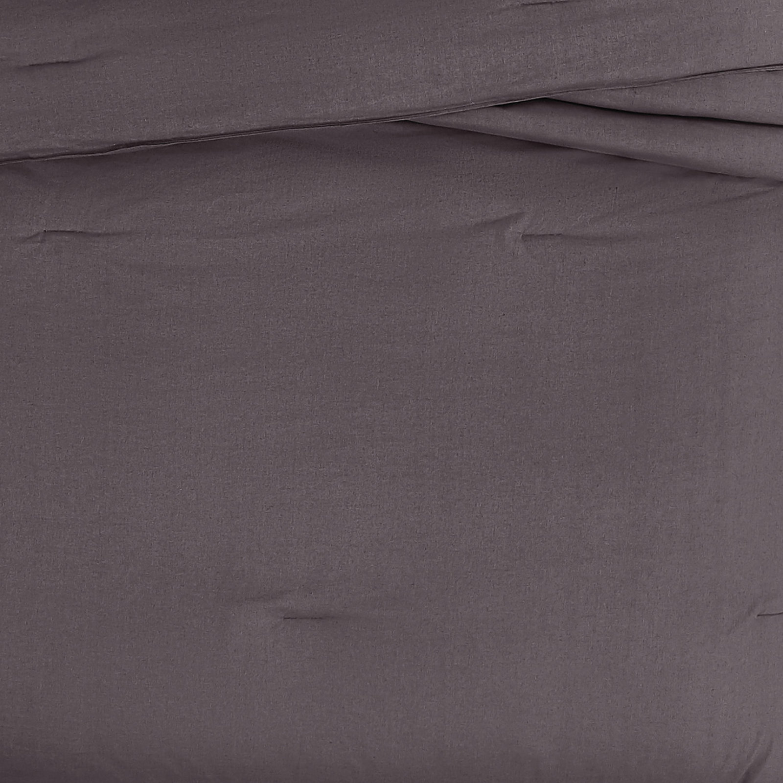 Nena Linen Comforter Set, King Comforter + 2 King Pillow Shams, Charcoal 