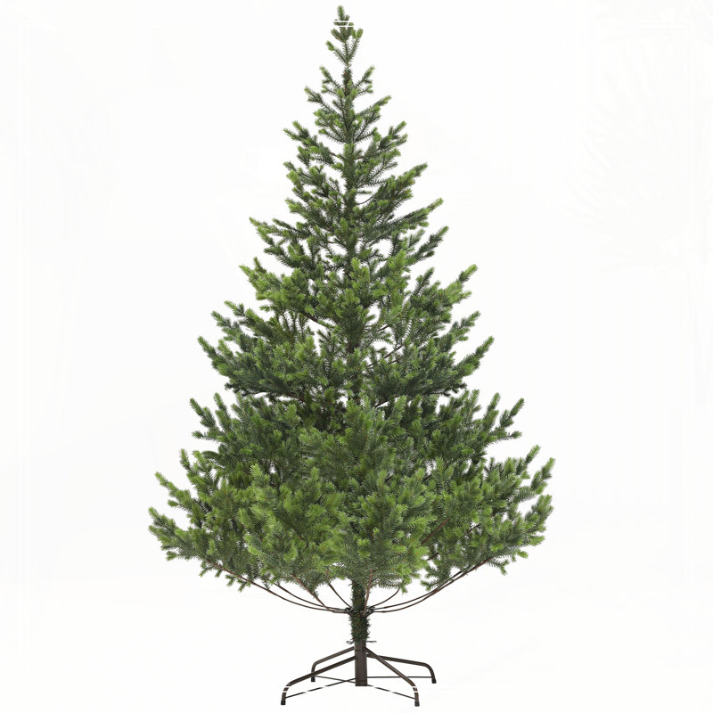 Arbre de Noël artificiel haut de 6 pi avec 607 branches floquées par la neige, 350 lumières DEL blanc chaud ou coloré