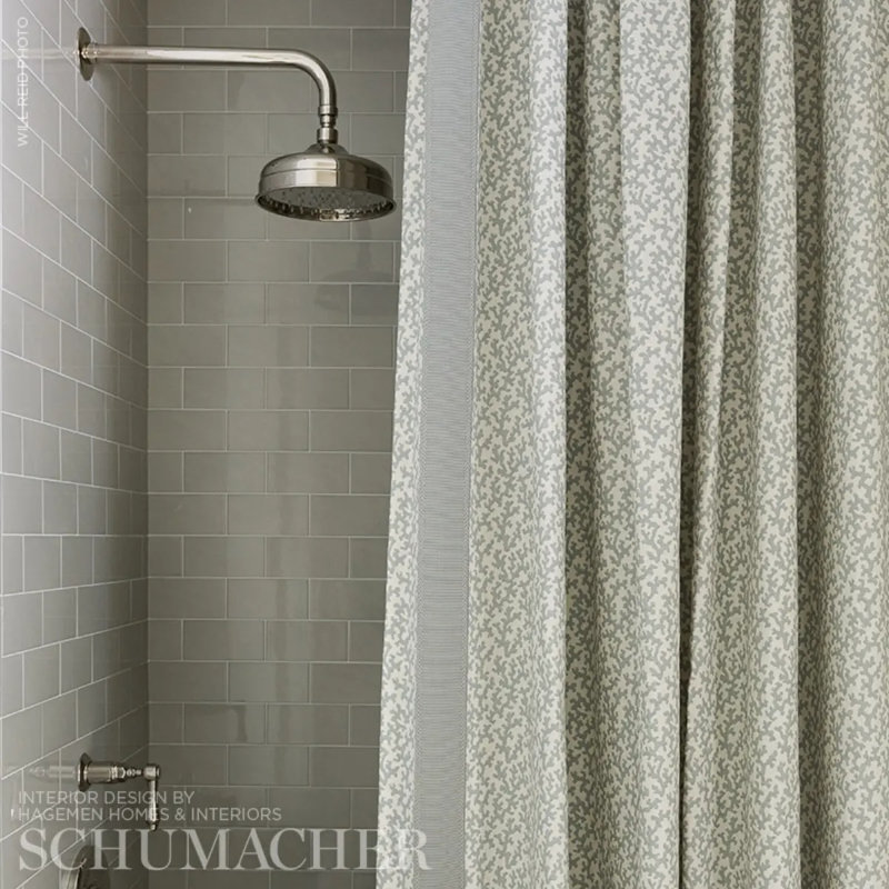 Schumacher x Veere Grenney Folly Fabric, Orpington Blue