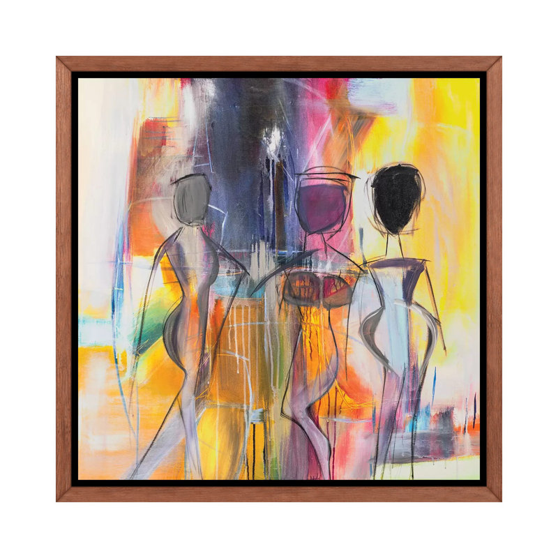 «Bosa Nova» par Jane M. Robinson, reproduction d'art sur toile tendue, H 18 po x l 18 po x 1,5 po