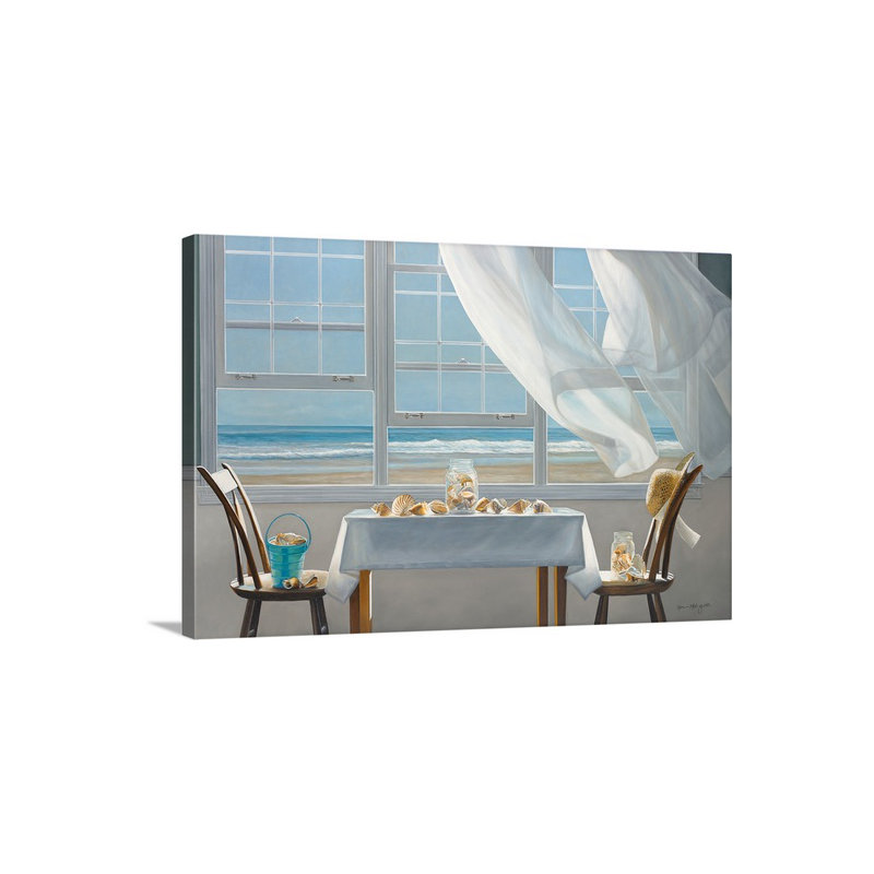 « the shell collectionners », impression Karen Hollingsworth, H 16 po x l 24 po x P 1,5 po, Toile