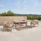Aerilyn 82'' Rectangular 4 - Person Outdoor Dining Set with Cushions