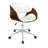 Faux Leather Mid Century Office Chair-1316064307