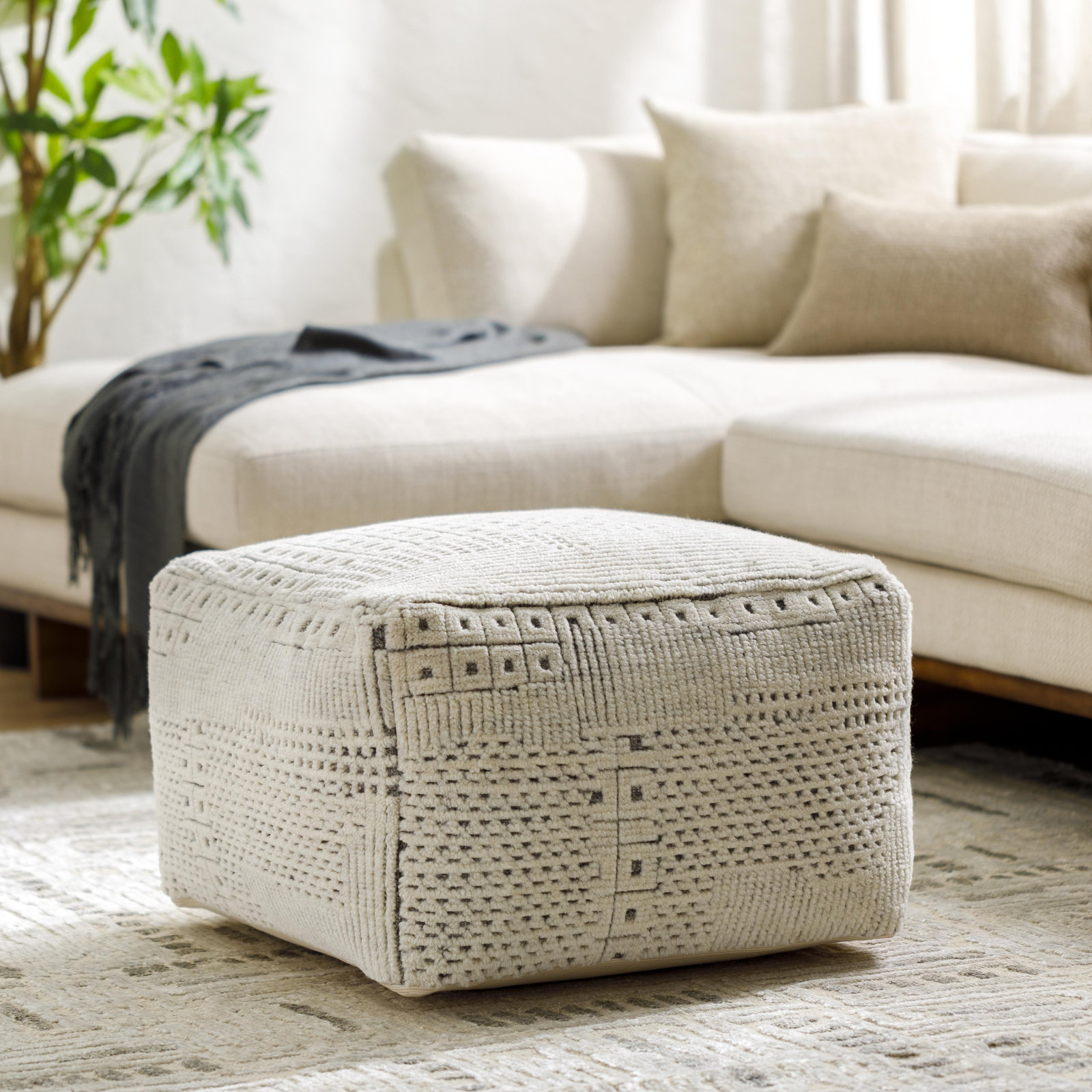 Tudor Upholstered Pouf
