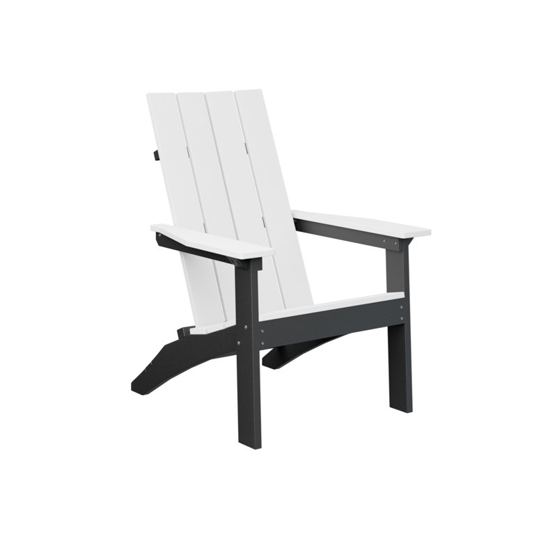 Berlin Gardens Mayhew Adirondack Chair, White/Black