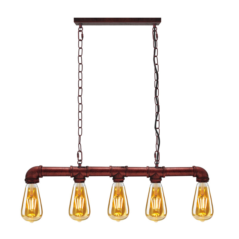 Kleinschmidt 5 - Light Kitchen Island Pendant, Rustic Red