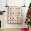 Jeté en coton 12 jours de Noël