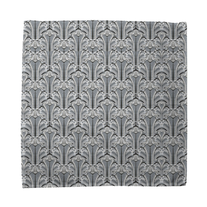 Cadian 100% Cotton Geometric Square Napkin, Blue