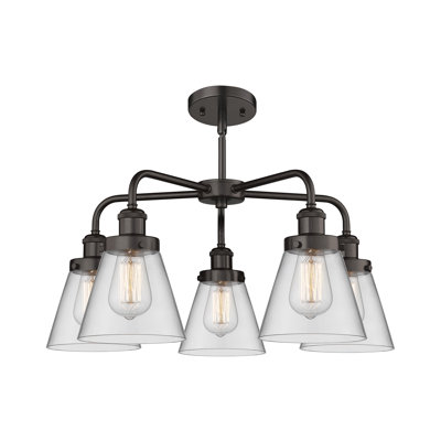Lustre suspendu 5 lumières Cone