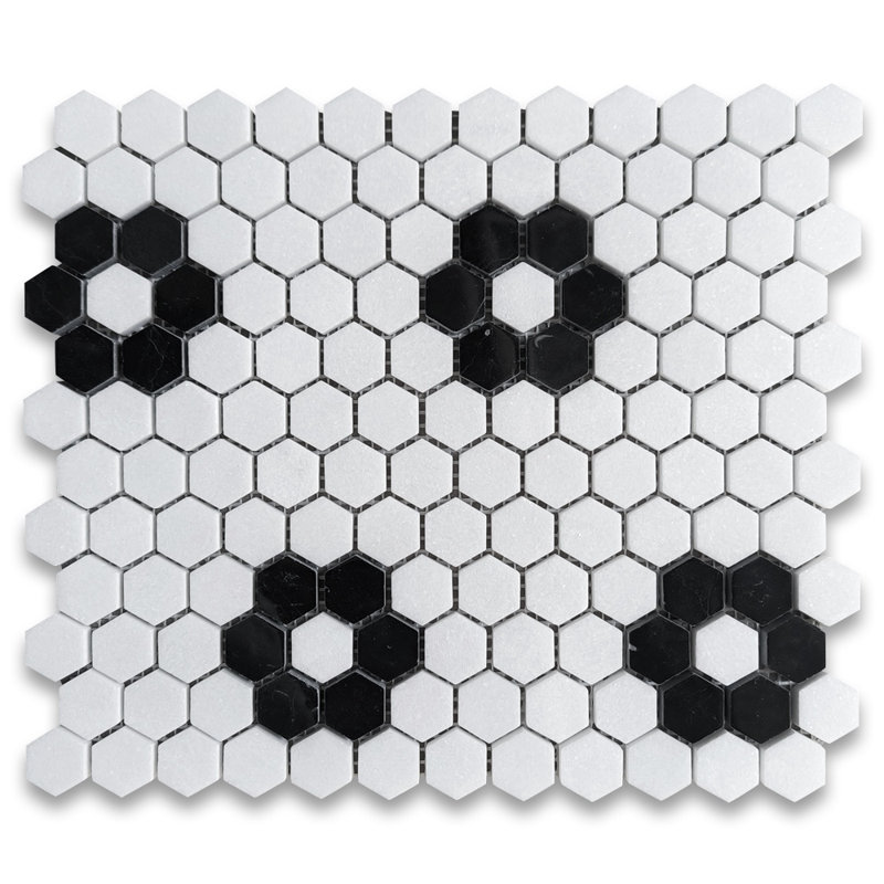 10" x 11" Marble Mosaic Wall & Floor Tile