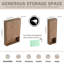 Armoire de salle de bain murale 48 po avec 4 portes à fermeture douce et 3 tablettes réglables Vowar