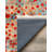 Nouvelle Collection Digital Print Cotton-Polyester Orange Floral Rug-1805134151