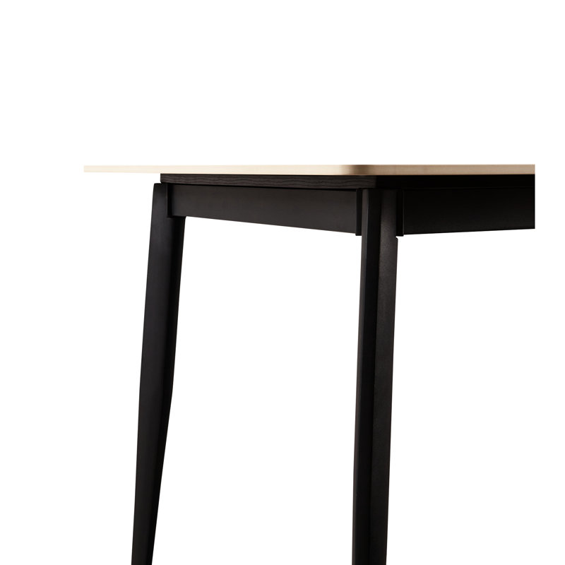 Table européenne en porcelaine blanche avec pieds en métal, plateau et pieds de salle à manger 55 "X 30,62 29,52"