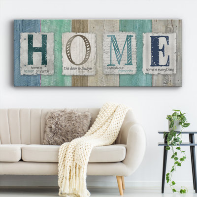 Home On Canvas Textual Art