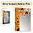 Orange and Blue Fluid Movements - Abstract Shapes Mirror, Modern Unique Wall Mirror, Printed Metal Art-335107150