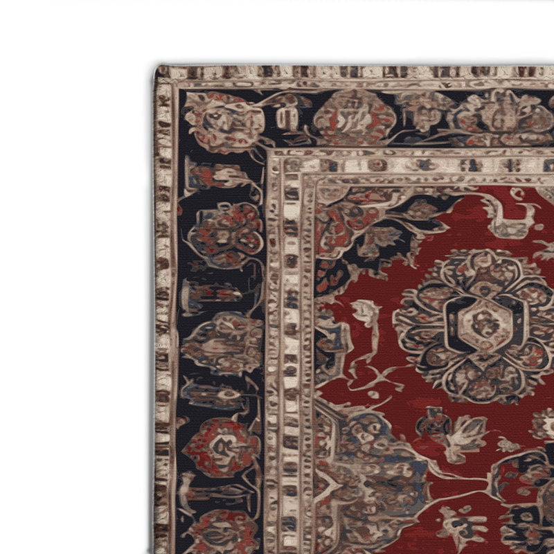 Tapis d'intérieur et d'extérieur brun Persian, Rectangulaire 2 pi x 3 pi