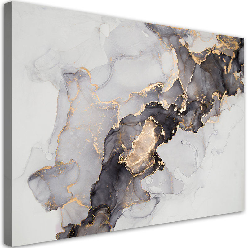 Abstract Marble Texture - No Frame Print on Canvas