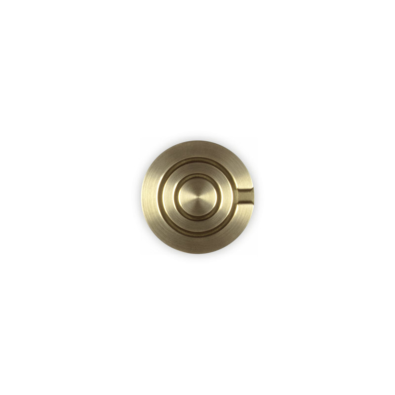 Le Creuset Signature Crucible Knob, Medium, Light Gold, Gold,  1.1" H x 2.2" W x 2.2" D