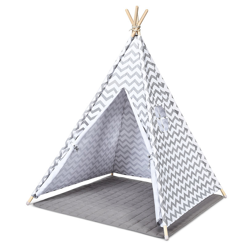 Saucedo Freeport Park 120cm W x 120cm D Indoor / Outdoor Cotton Triangular Play Tent