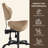 Latitude Run® Pneumatic Swivel Rolling Saddle Chair With Wheels And Ergonomic Back Support For Hair Stylist, Dental Hygienist, Hygienic Clinic, Spa, Massage, Home, Office - 510 Koa, Standard-346641433-360538825