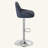 Upgraded Adjustable Swivel Bar Stools  -  Faux Leather & Fabric Upholstered Counter Height Stools with Chrome Base for Kitchen Island, Bar-1992848967