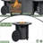 30" Propane Gas Fire Pit Table, 50000 Btu Round Steel Fire Pit For Outside Patio Deck Garden Courtyard