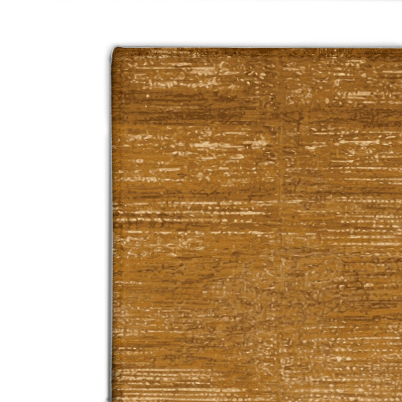 Tapis brun abstrait intérieur et extérieur, Rectangulaire 8 pi x 10 pi