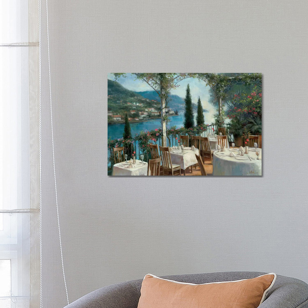 Amalfi Terrace von T.C. Chiu - Galerie-verpackte Leinwand Giclée