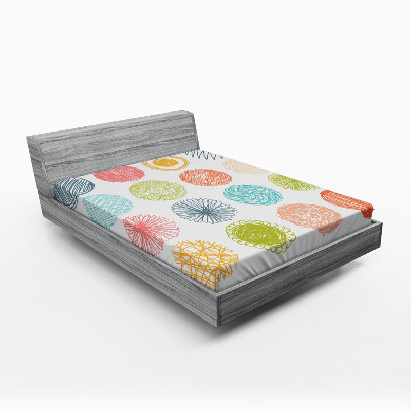 Microfiber Patterned Fitted Sheet, Full Fitted Sheet