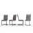 Set of 4 Modern Faux Leather Dining Chairs with C-Shaped Legs-1516769880-1516831216