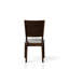 Chaises de salle à manger rembourrées avec finition cerisier pour une expérience confortable de style Mid-Century moderne et de stabilité