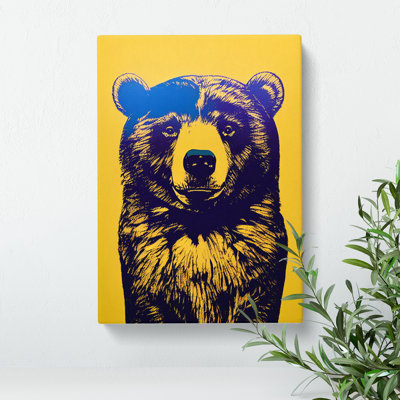 Block Print Bear - Wall Art