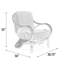 Chaise à assise profonde avec coussins Jared