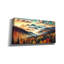 Toile épique Graffiti «Mountains Fall Landscape 1» par Rey Klimt, 24 po x 12 po