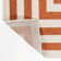 Isibeal Modern Classic Mitre Stripe Terracotta/Ivory Rug