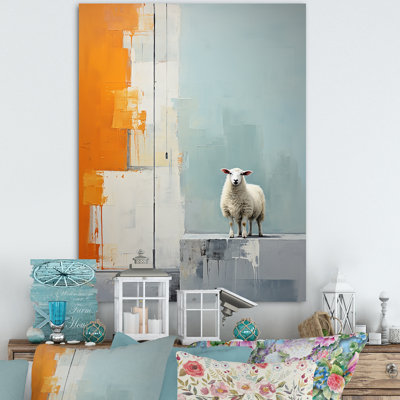 " Sheep Minimalist Cubism "