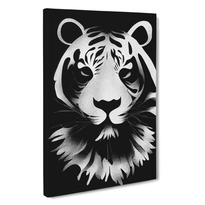 Monochrome Tiger No.1 - Wrapped Canvas